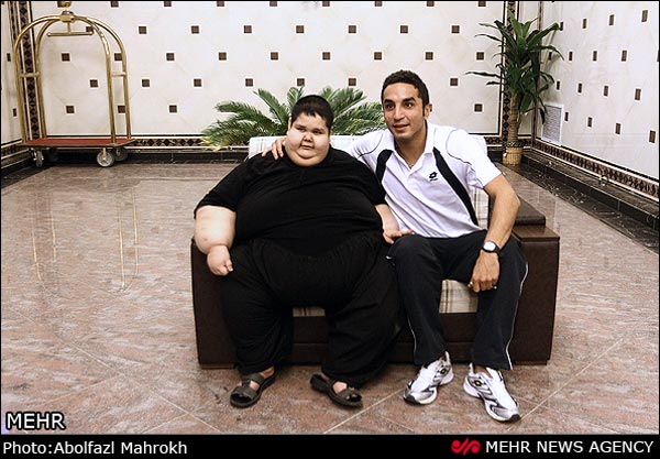 هدیه دایی به چاق ترین پسر ایرانی +عکس