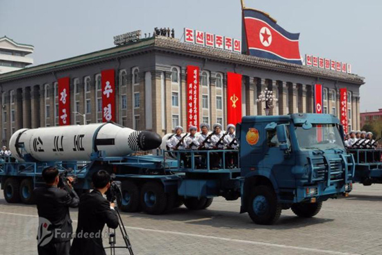 رونمایی کره شمالی از یک موشک جدید