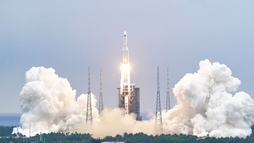 ورود موشک فضایی چین به جو زمین