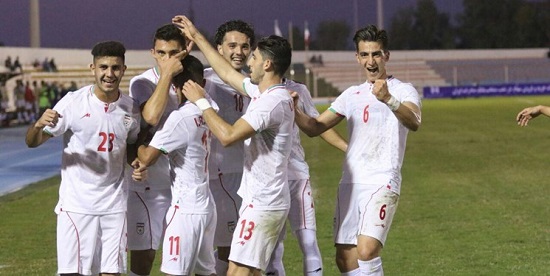 پیروزی تیم فوتبال امید ایران مقابل سوریه