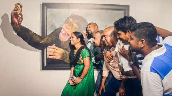 نمایشگاه نقاشی های سه بعدی در هند