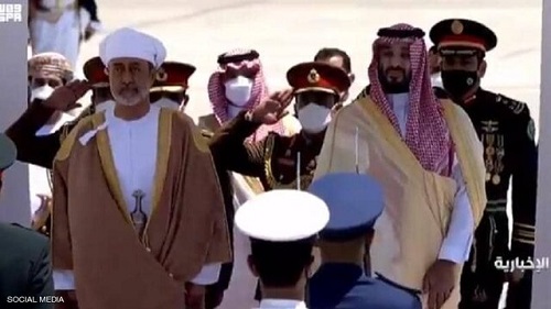 استقبال باشکوه بن سلمان از سلطان عمان
