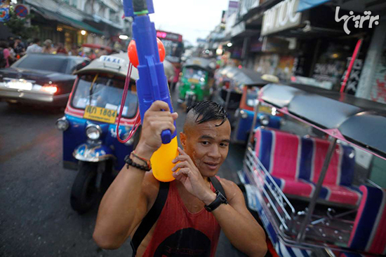 جشن آب بازی در تایلند به مناسبت سال نو