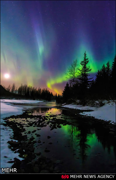 زیباترین شفق قطبی‎ سال در آلاسکا +عکس