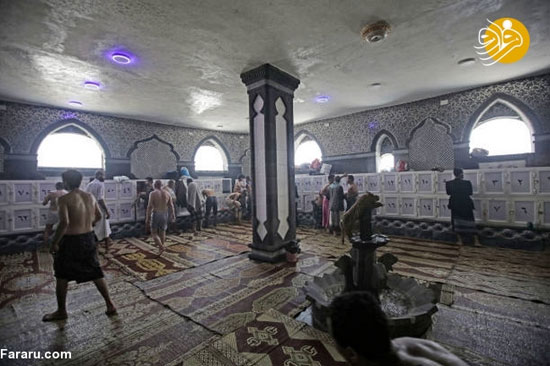 بازار داغ حمام عمومی در یمن