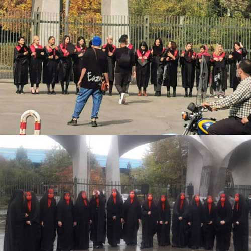 نگاه متفاوت به اتفاقاتِ مقابل سر در دانشگاه تهران