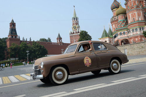 رژه اتومبیل‌‌های کلاسیک در روسیه