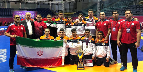 تیم کشتی نوجوانان ایران قهرمان آسیا شد