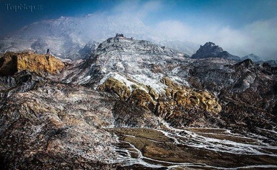 زیبایی های کوه های نمک بوشهر +عکس