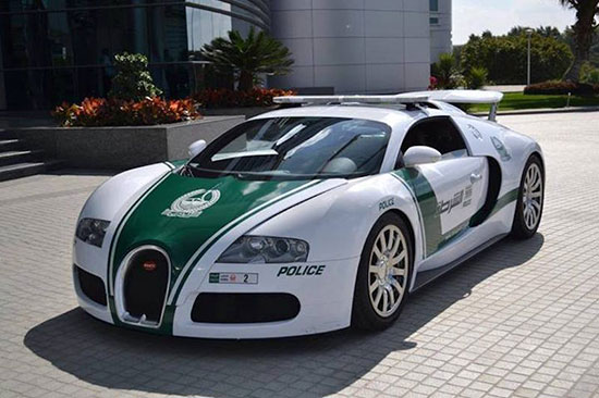 خودروهای پلیس دبی، لوکس ترین در دنیا