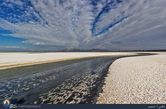 عکس: دریاچه ارومیه یا کویر نمک ارومیه؟!