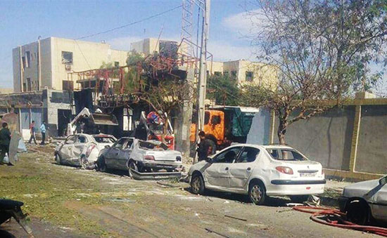 خودروهایی که در حمله تروریستی چابهار نابود شدند
