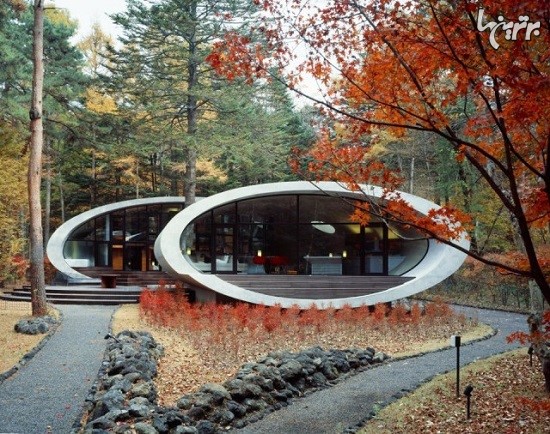 ظرافت معماریِ ژاپنی در این خانه صدفی