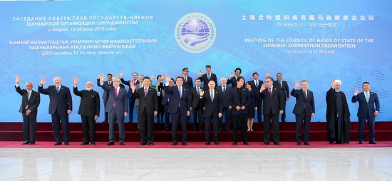 روحانی و سران کشور‌ها در اجلاس شانگهای
