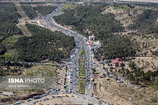 تصاویر هوایی از روز طبیعت در تهران