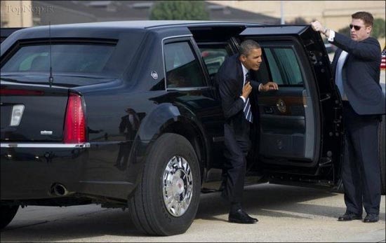 باراک اوباما در گاو صندوق! +عکس