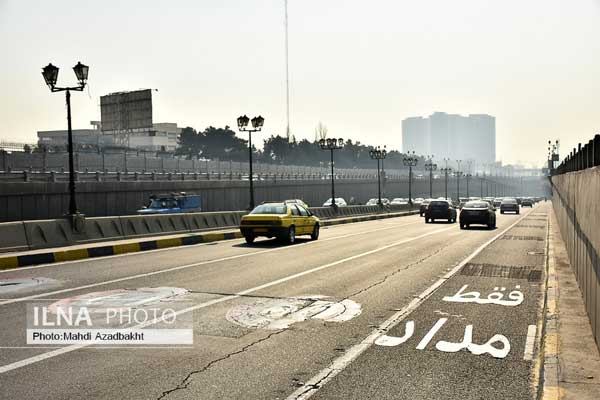 تصاویری از تشدید آلودگی هوای تهران