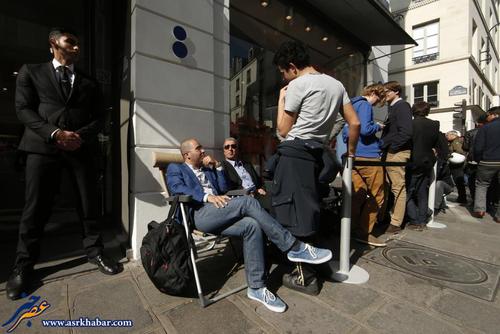 عکس: صف مردم برای خرید ساعت اپل