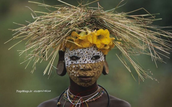 رسم عجیب یک قبیله آفریقایی +عکس