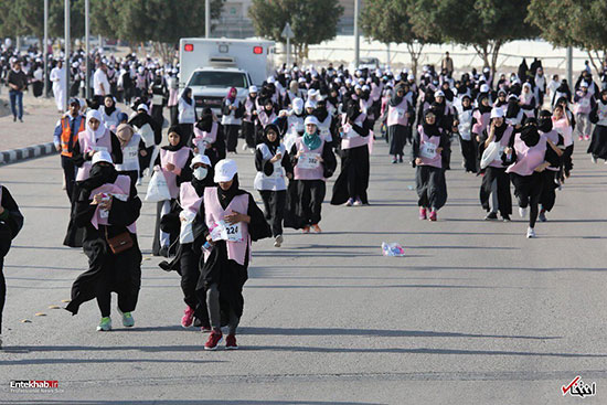 شرکت زنان عربستان برای اولین بار در دوی ماراتن