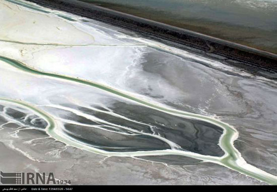 تصاویر هوایی از دریاچه ارومیه