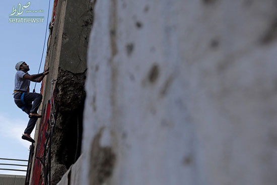 دیواره‌نوردی روی یادگار جنگ در لبنان