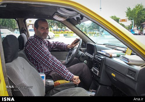 اقدام فرهنگی یک راننده تاکسی +عکس
