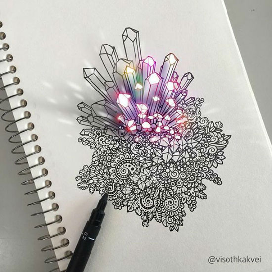 طرح‌های فوق العاده زیبا با استفاده از مداد