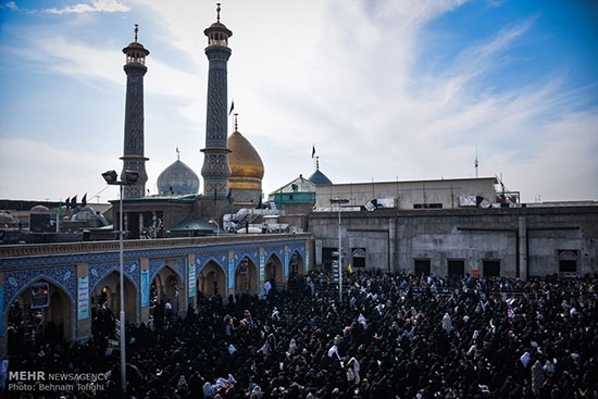 جاماندگان کربلا در حرم حضرت عبدالعظیم