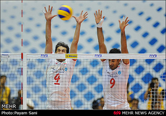 عکس: دیدار تیمهای والیبال ایران و ایتالیا