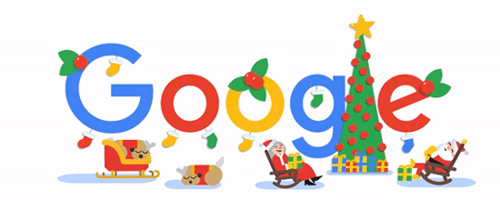 گوگل با لوگوی جدید خود کریسمس را تبریک گفت