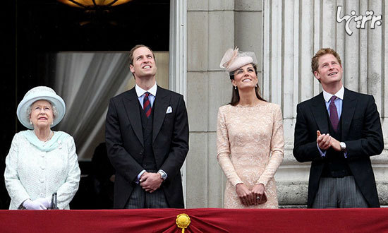 عکس: دو شاهزاده بریتانیا در کنار کیت میدلتون