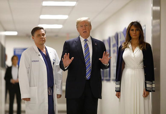 ترامپ و همسرش در بیمارستان