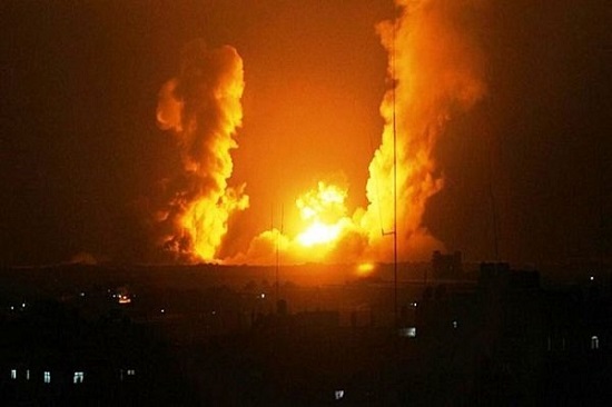 وقوع انفجار در غرب غزه