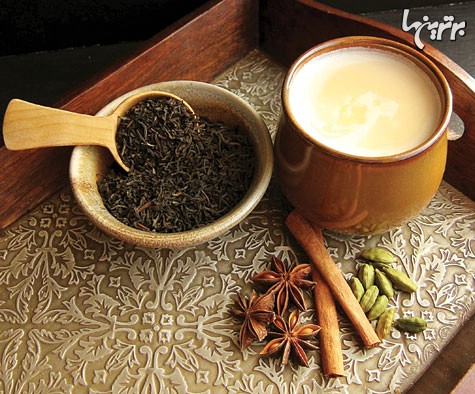 چای هندی با شیر و دارچین