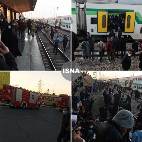 وضعیت متروی تهران - کرج پس از حادثه امروز