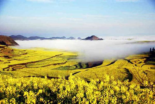 مناظری فوق العاده از کوه های طلایی در چین