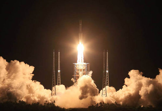 پرتاب قدرتمندترین راکت چین به فضا