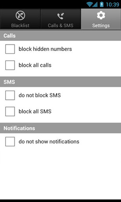 دانلود نرم افزار Calls Blacklist