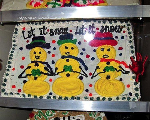 خنده‌دار ترین کیک‌های کریسمس +عکس