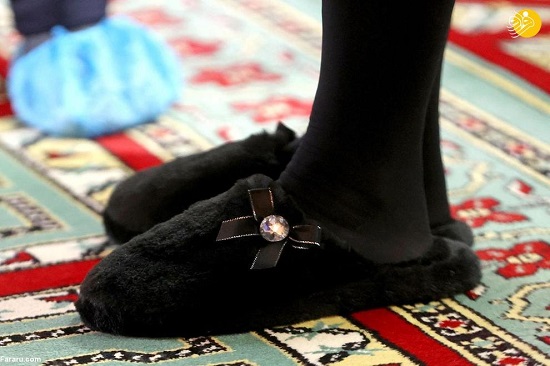 حجاب همسر ولیعهد انگلیس در مسجد
