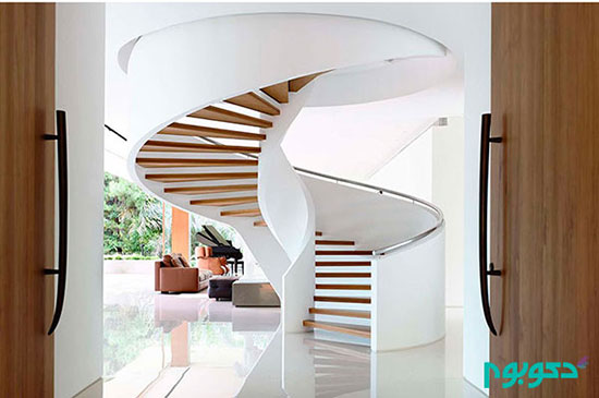 پله اسپیرال؛ یک اثر هنری در خانه شما