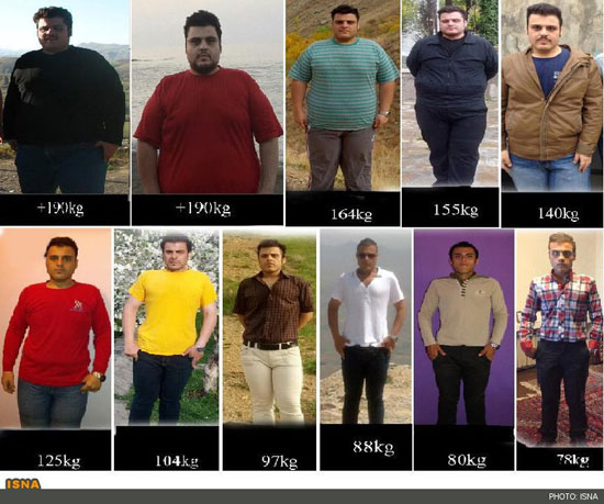 کاهش وزن 117 کیلویی جوان ایرانی +عکس