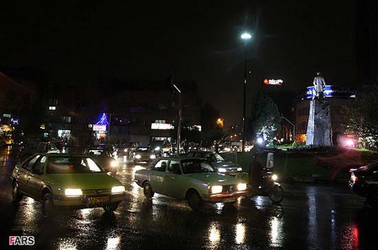 تصاویر بسیار زیبا از تهران بارانی...