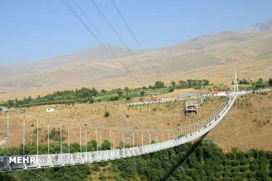 طولانی‌ترین پل معلق خاورمیانه در مشکین شهر