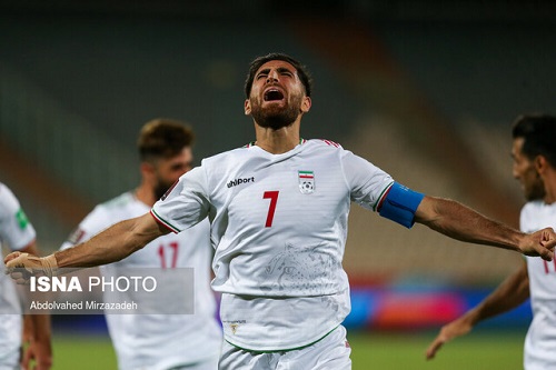 پیروزی ایران مقابل عراق در نیمه نخست