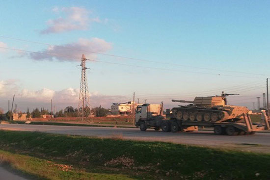 ارسال تجهیزات نظامی سنگین به منبج سوریه