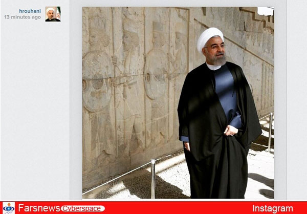 عکس اینستاگرامی حسن روحانی از شیراز