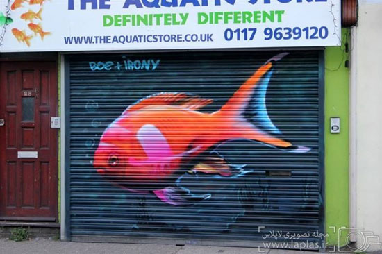 عکس: حیوانات روی دیوارهای لندن