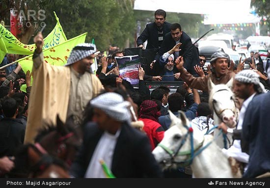 عکس:  اولین سفر استانی حسن روحانی